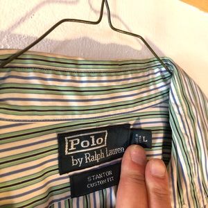 Polo Ralph Lauren Size Large Dress Shirt Striped